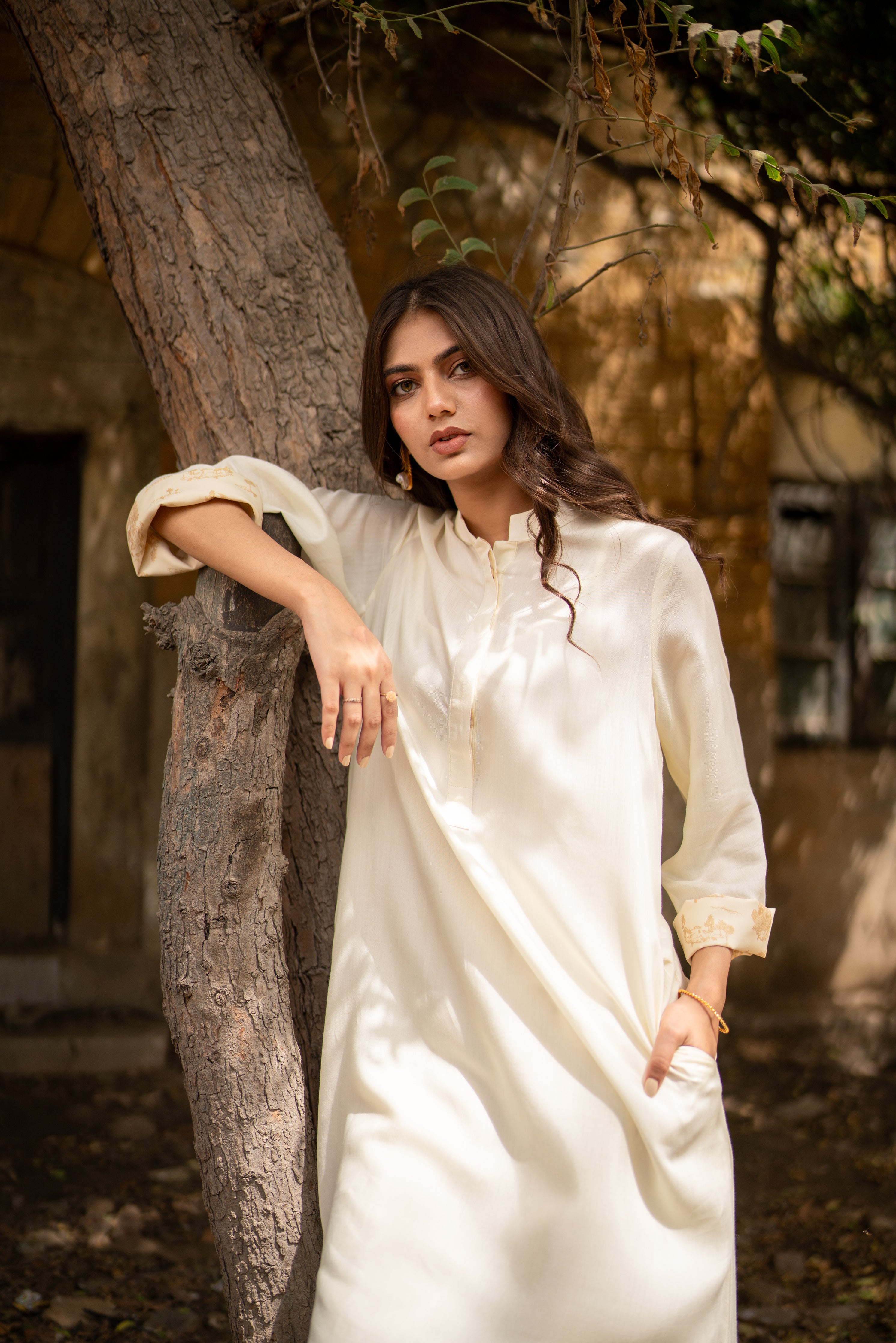 Laela Kurta Set - Ivory