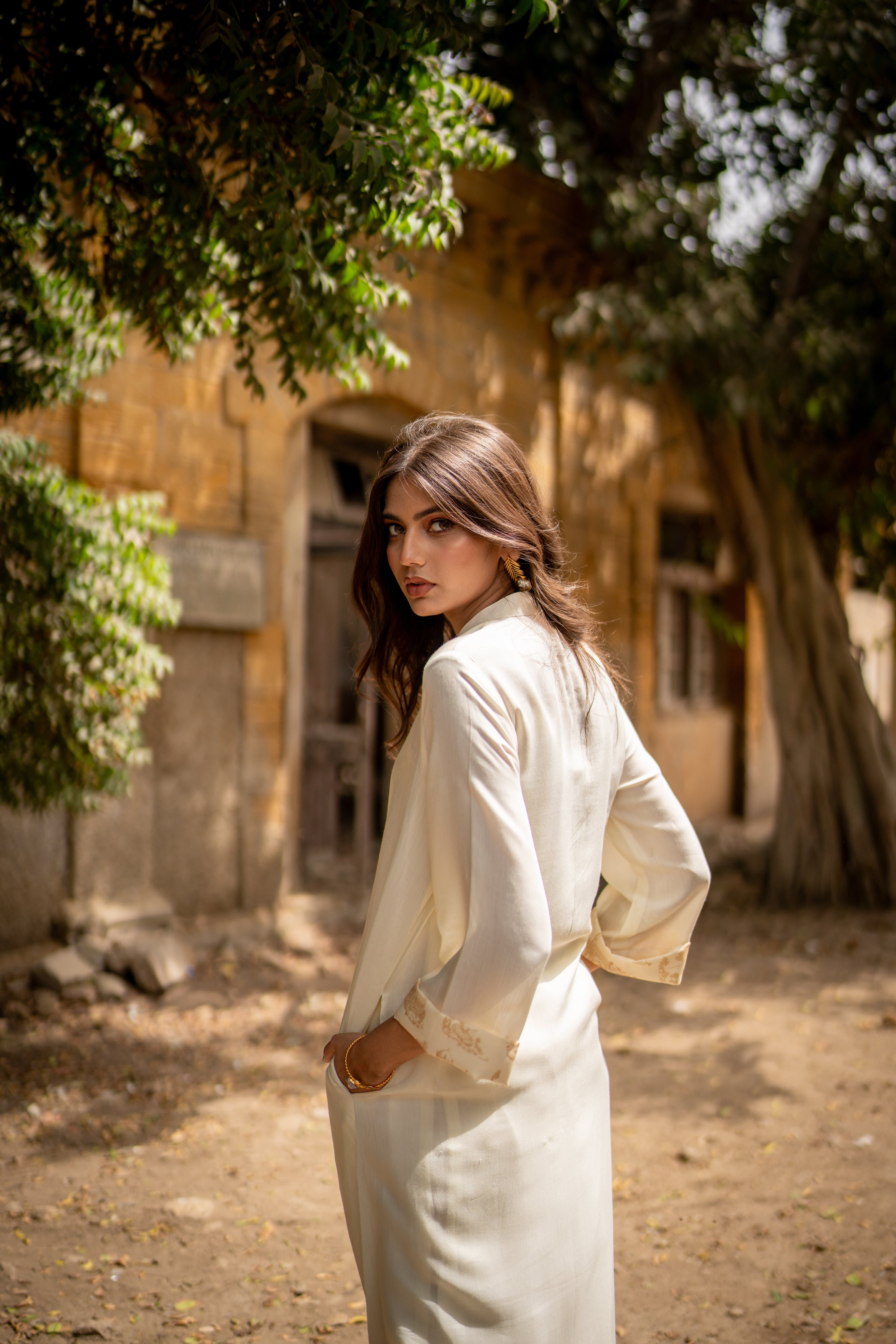 Laela Kurta Set - Ivory