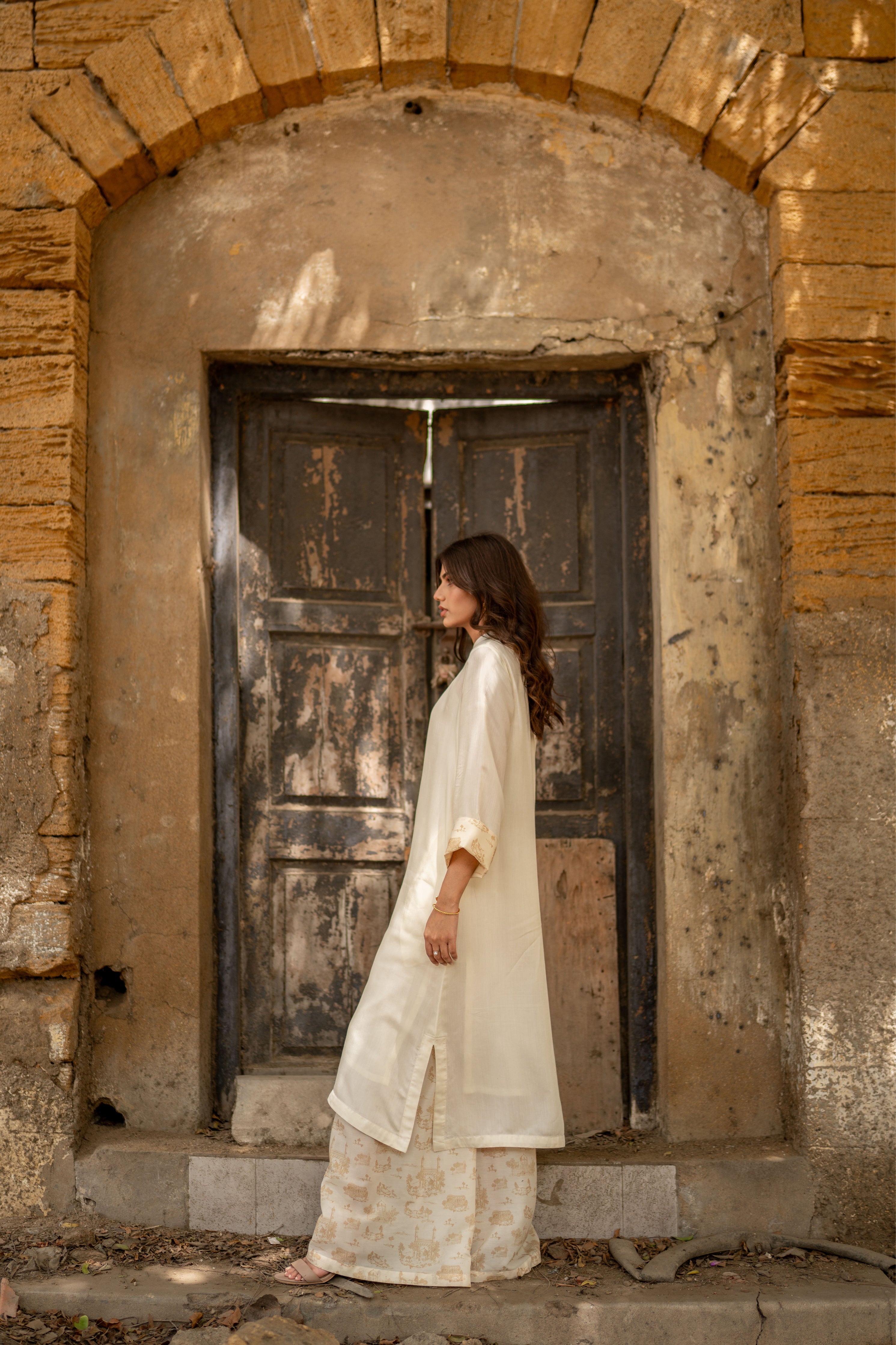 Laela Kurta Set - Ivory