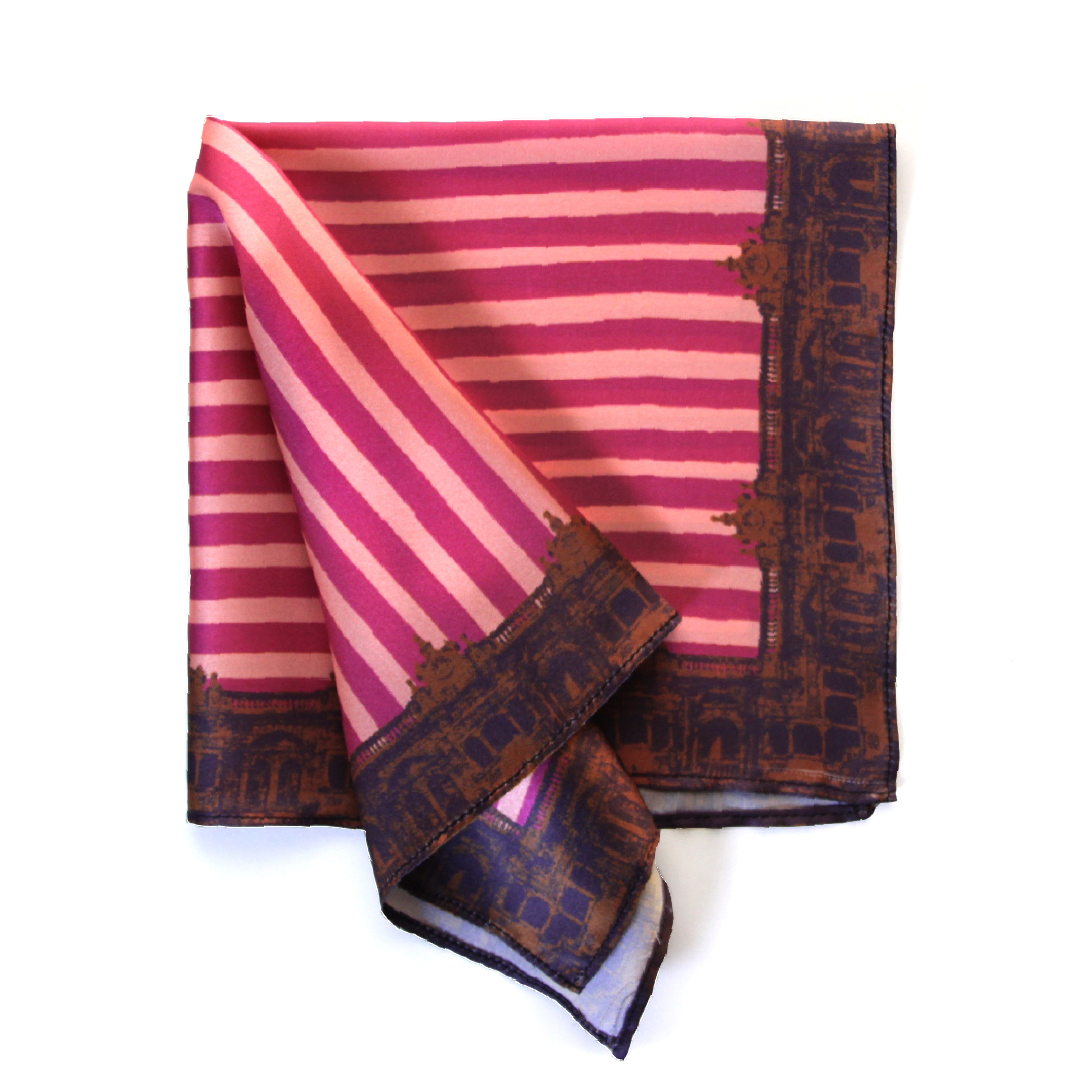 The Mendoza Pocket Square - Pink