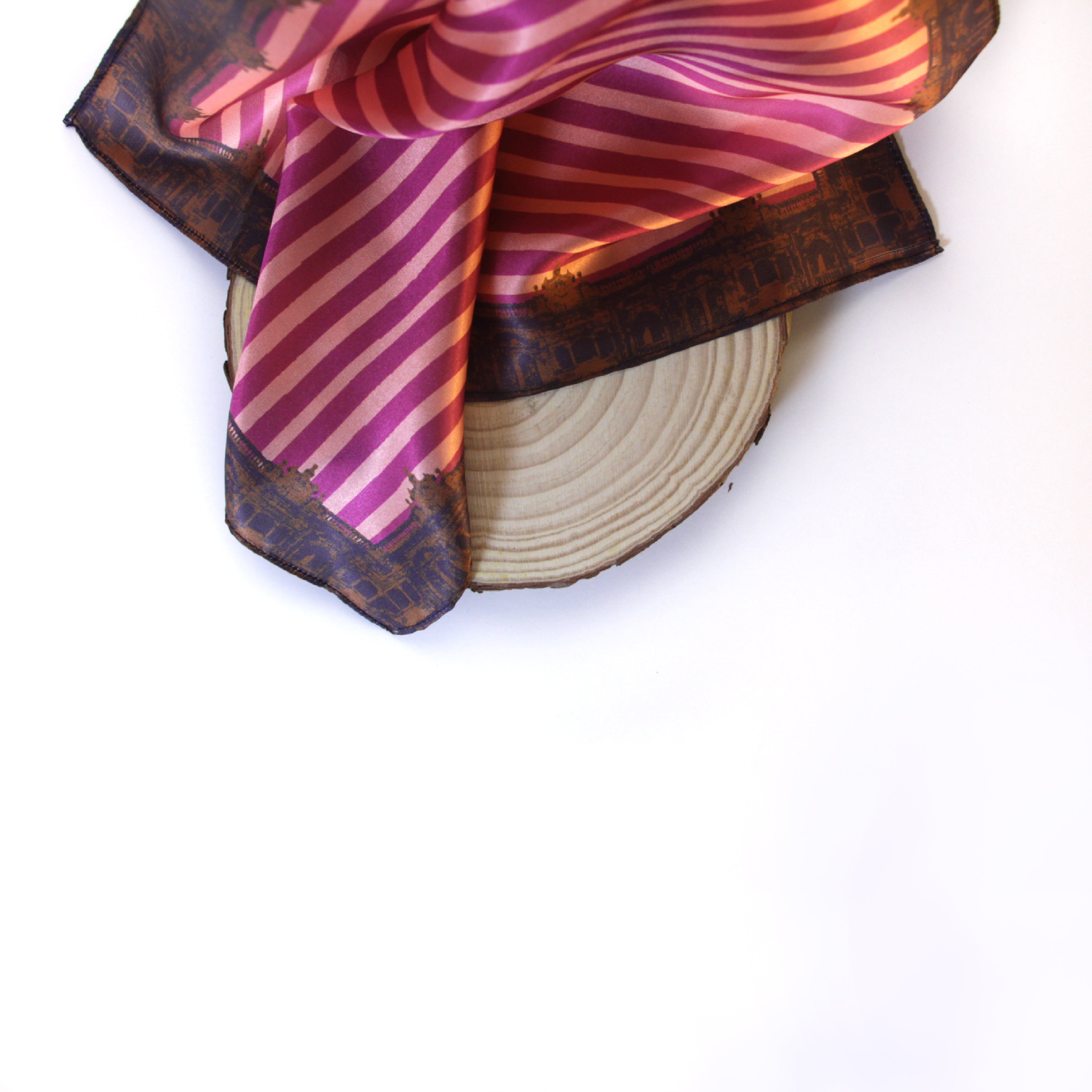 The Mendoza Pocket Square - Pink