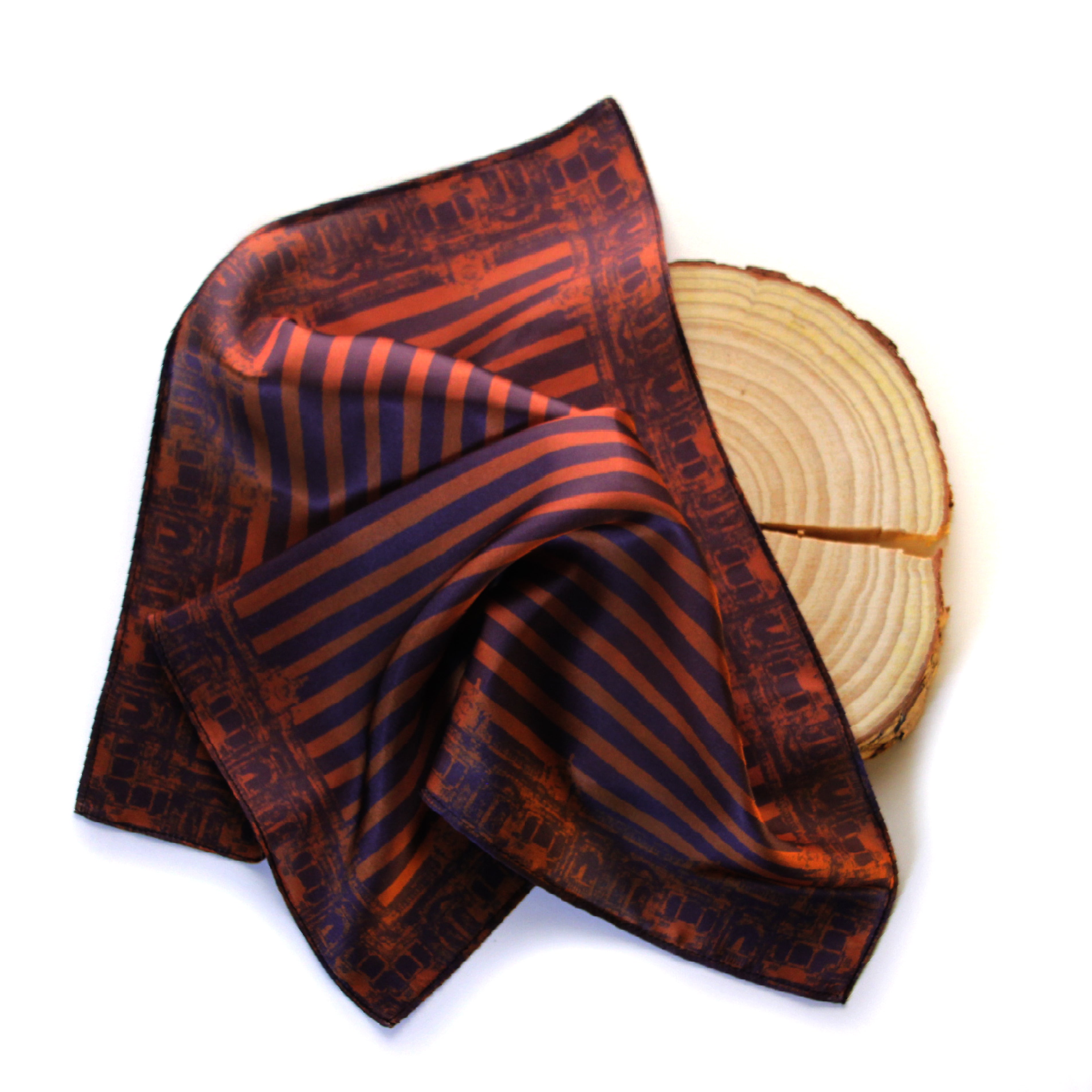 The Mendoza Pocket Square - Brown