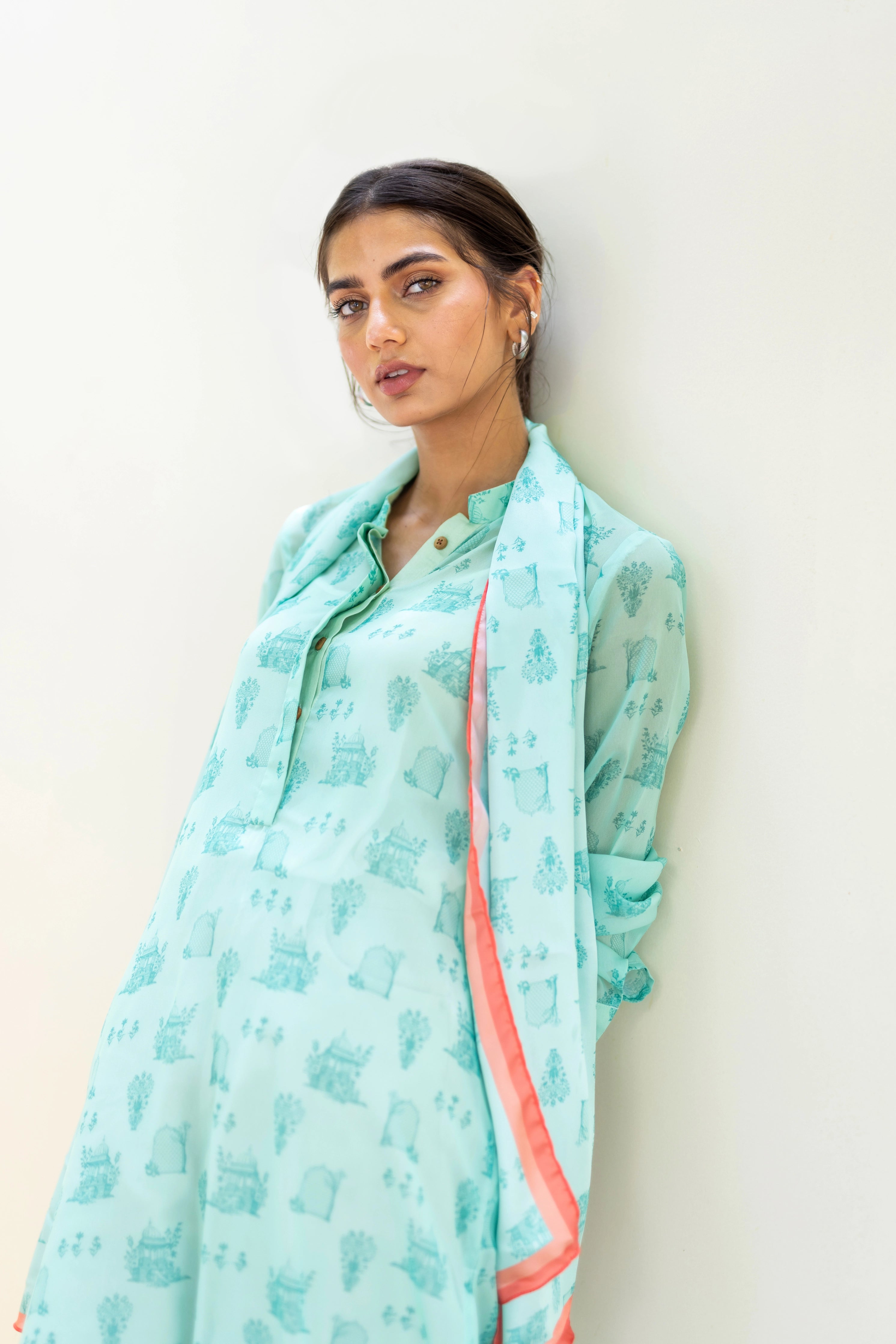 The Mughal Shirt - Aqua