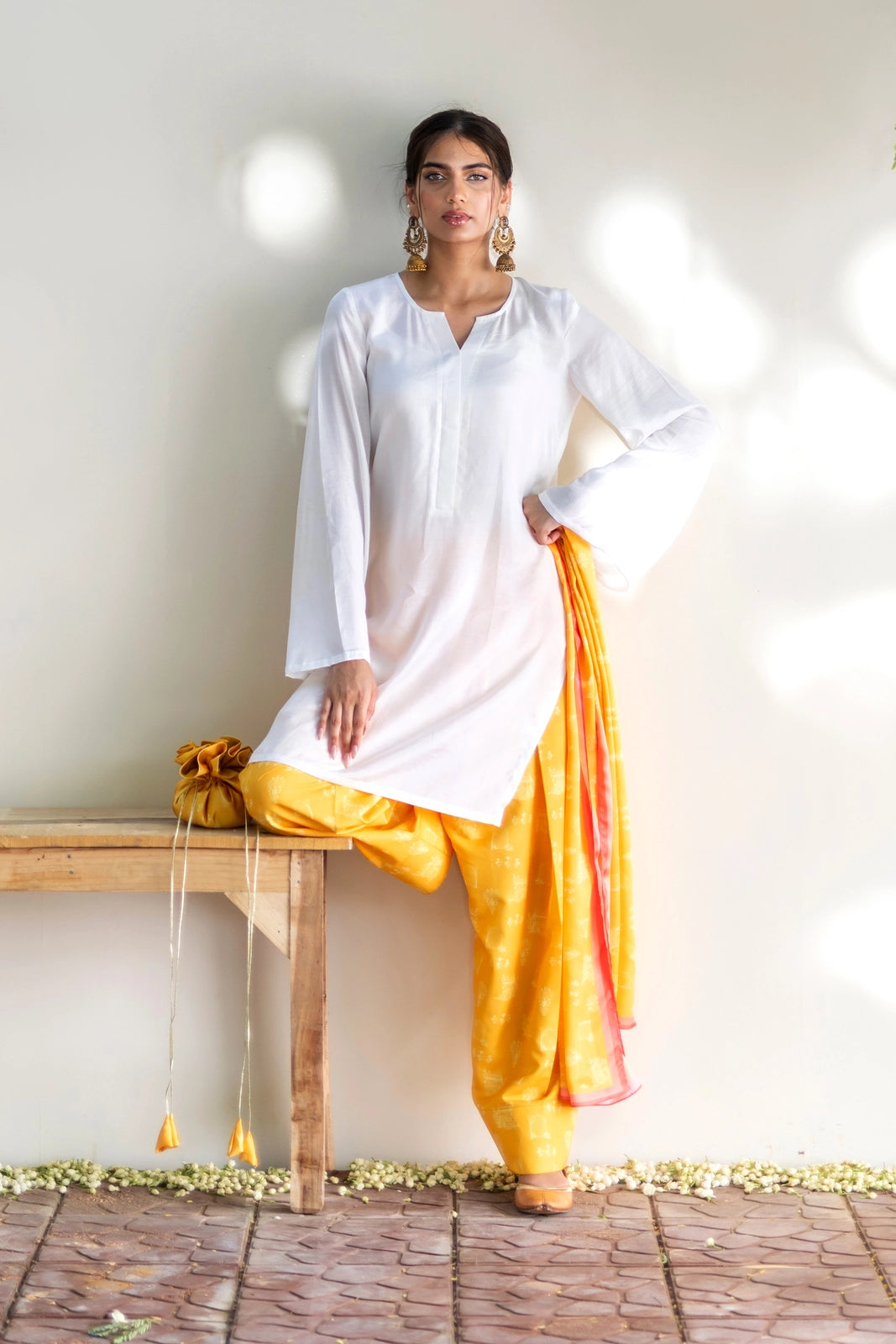 The Mughal Scarf - Mustard