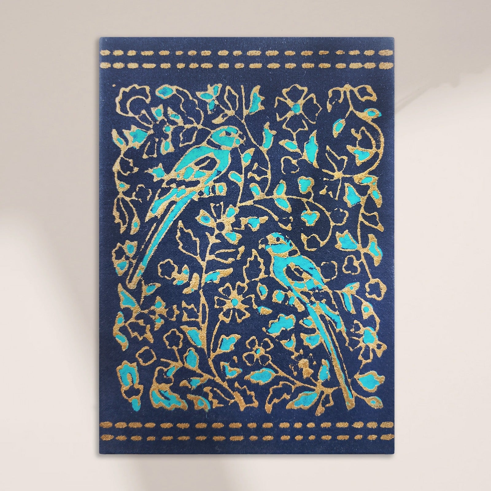 The Floral Notebook - Navy